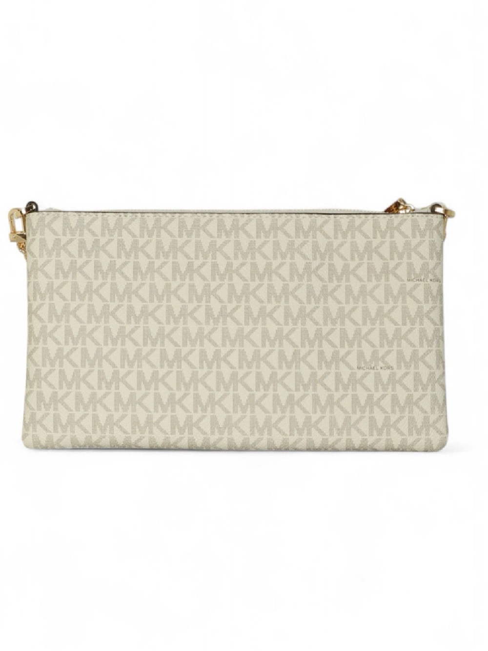 Michael Kors Jet Set Small Signature Logo Convertible Wristlet – Cream/Vanilla